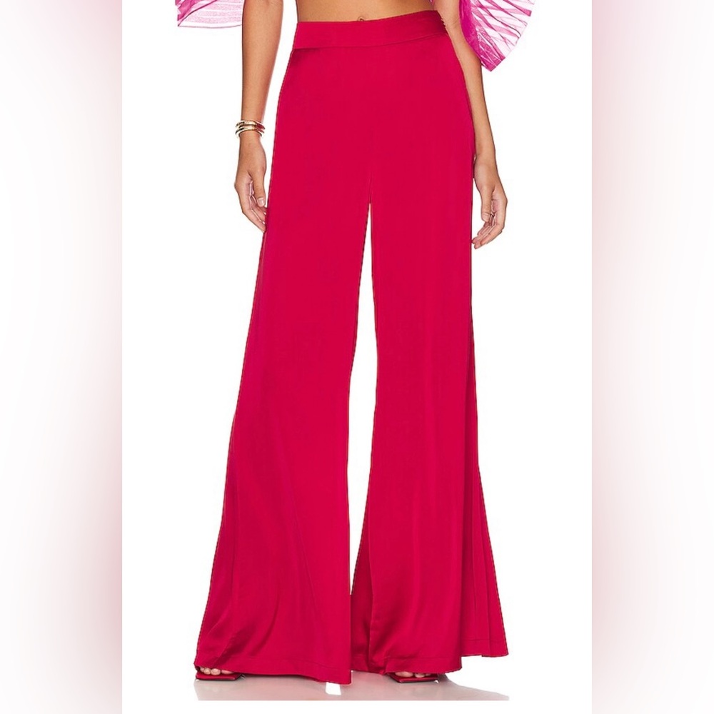 NWT Andrea Iyamah Ara pants in Ruby, size S